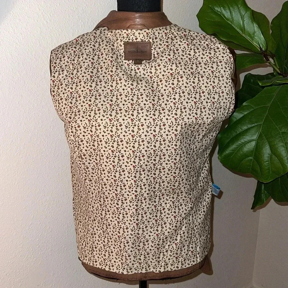 Sundance Tan Leather Blazer - Picture 7 of 14